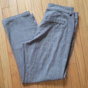 Lee Relaxed Fit Gray Plaid Pants Medium 12 Cotton/Spandex Womens Casual Trousers